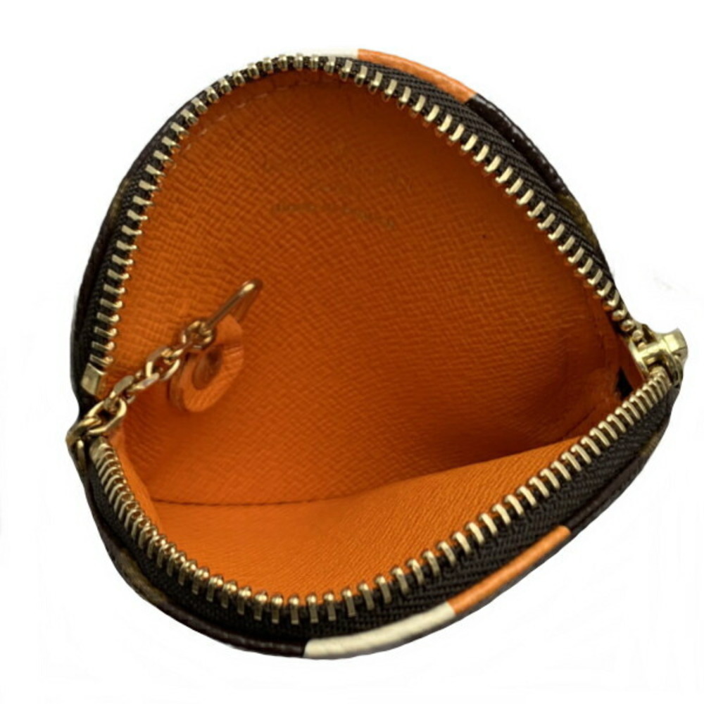 Louis Vuitton Groom Wallet Porte Monnaie Long Orange Round - Picture 2 of 5
